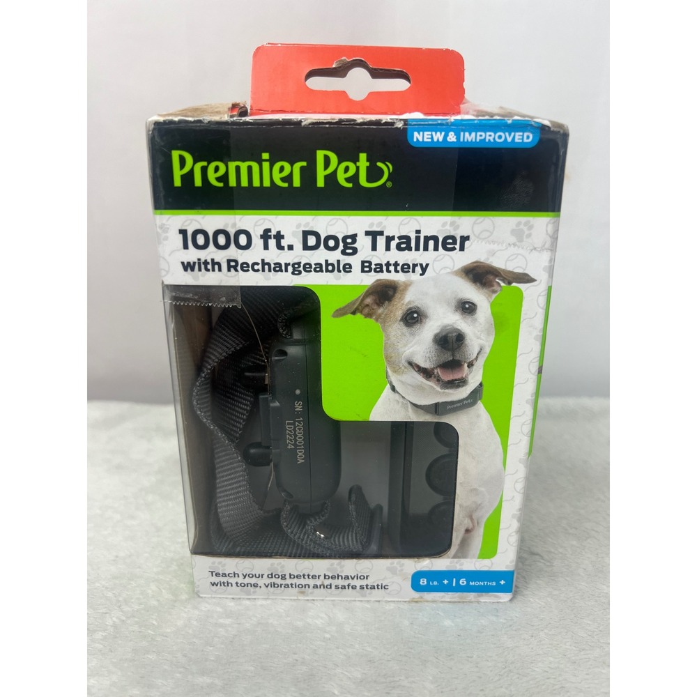 Premier Pet‎ 1000 ft Dog Trainer Rechargeable GDT00-17994 Static Tone Vibration